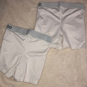 Nike Shorts - 1 white nike pro spandex Nike Shorts - 1 white nike pro spandex